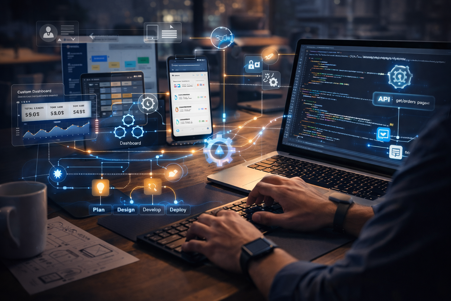 Custom Software Development dashboard